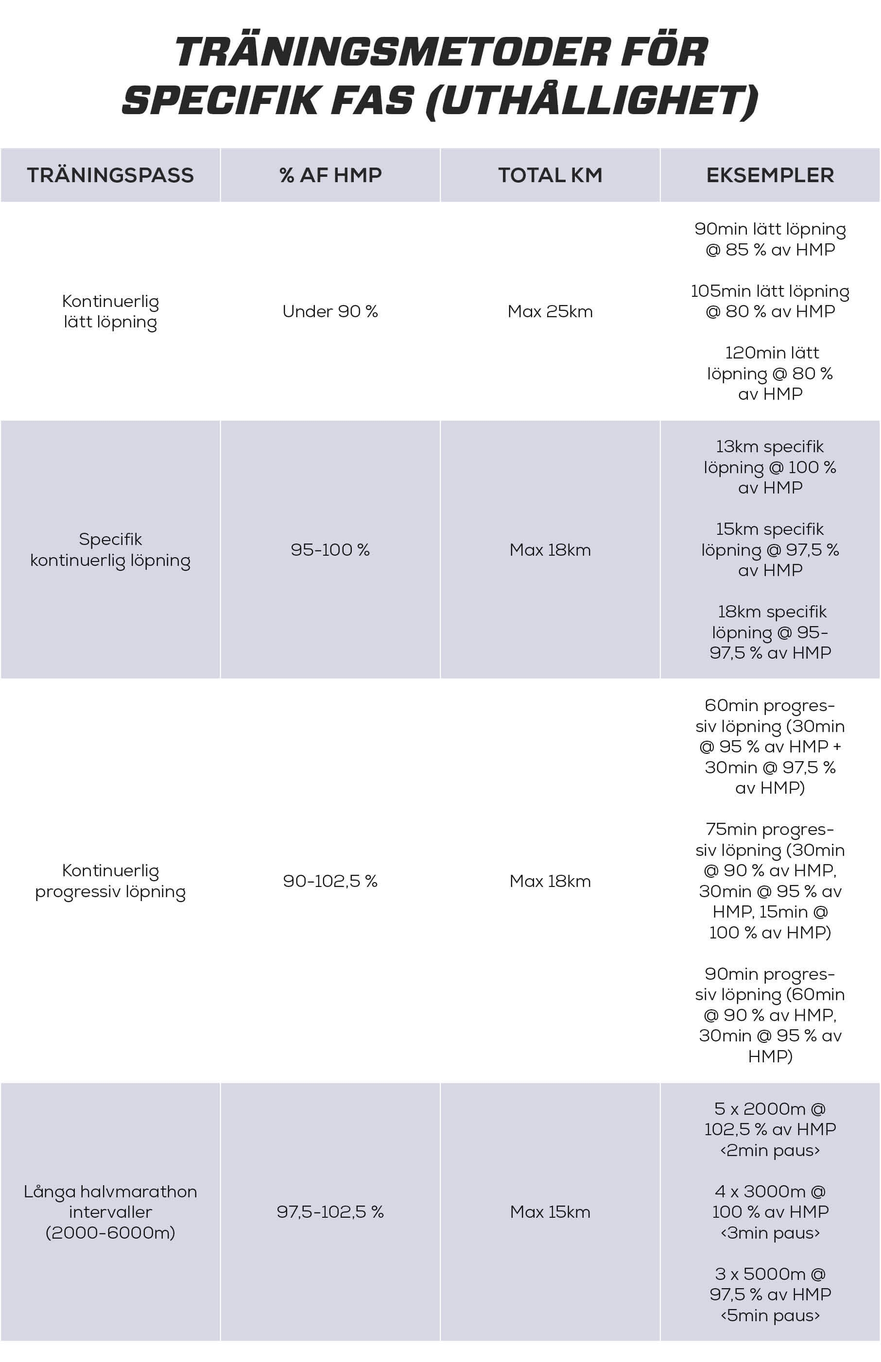 Fase 3 - uthållighet
