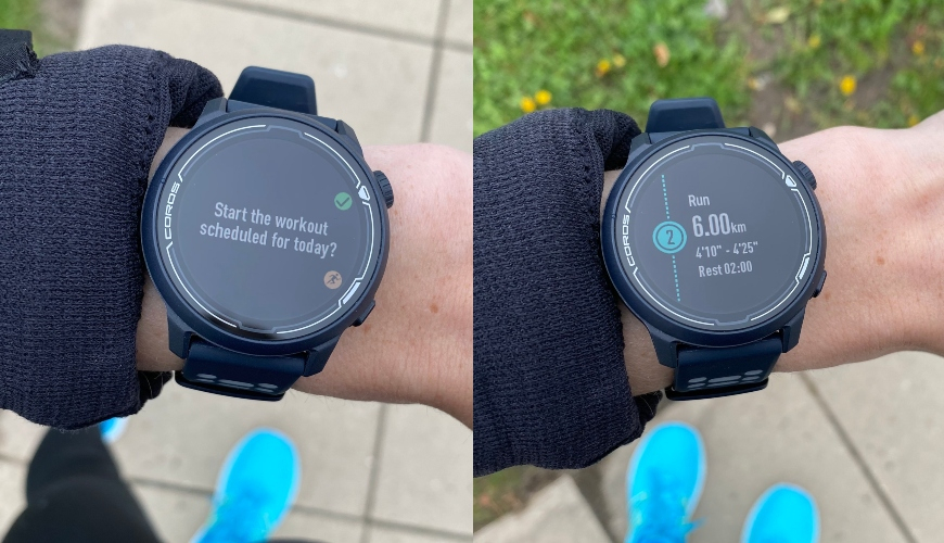 COROS Pace 2 training plan