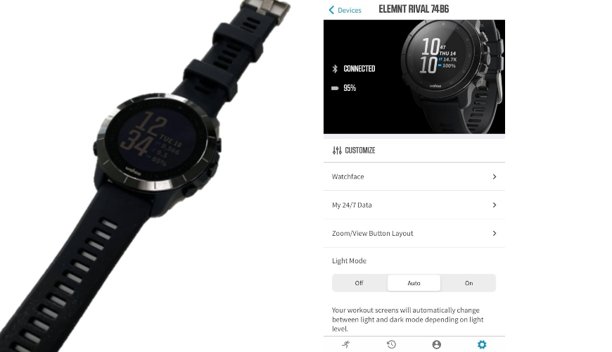 Test Wahoo Elemnt Rival