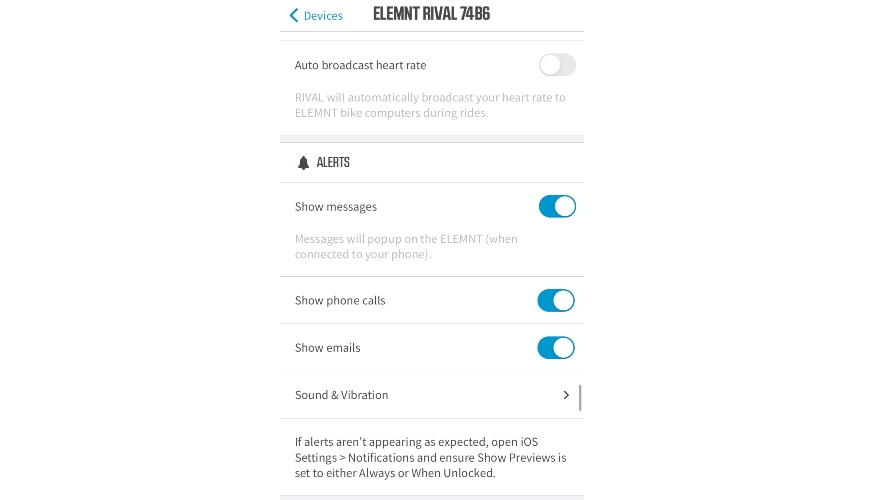 Test Wahoo Elemnt Rival