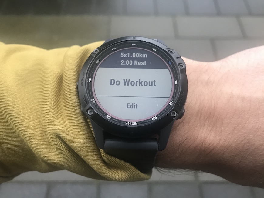 intervall garmin fenix 6
